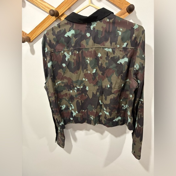 G STAR RAW VODAN CAMO CROP BUTTON UP SHIRT - Picture 7 of 12